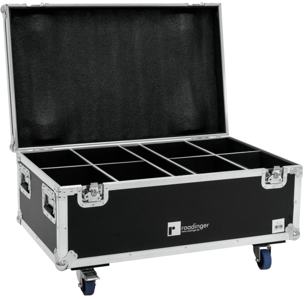 Roadinger Flightcase 8x LED IP PAR 7x10W RGBL