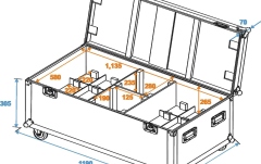 Cutie de transport Roadinger Flightcase 8x ML-56/ML-64