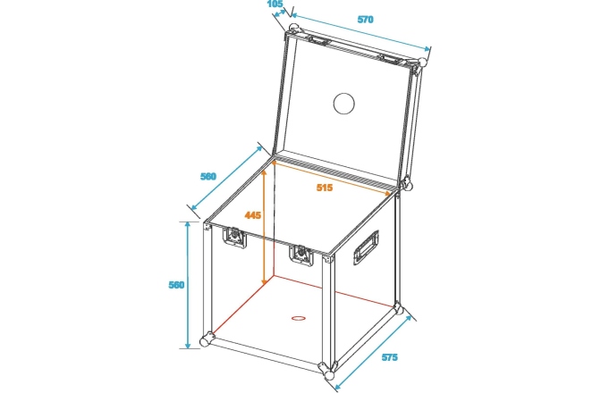 Cutie de transport Roadinger Flightcase Mirror Ball 50cm