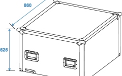 Cutie de transport Roadinger Flightcase Mirror Ball 75cm