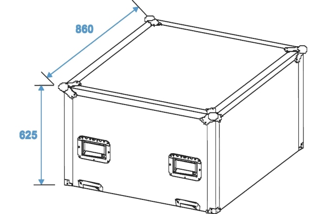 Cutie de transport Roadinger Flightcase Mirror Ball 75cm