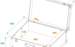 Cutie de transport Roadinger Universal Case Tour Pro 54x42x25cm black