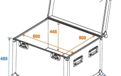 Cutie de transport universală Roadinger Universal Case Pro 60x50x50cm