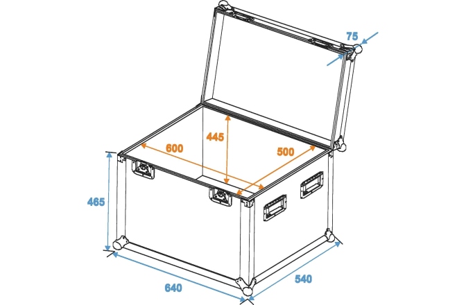 Cutie de transport universală Roadinger Universal Case Pro 60x50x50cm