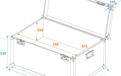 Cutie de transport universală Roadinger Universal Transport Case 80x60cm
