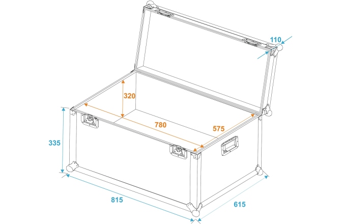 Cutie de transport universală Roadinger Universal Transport Case 80x60cm