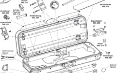 Cutie dublă vioară/violă Gewa Cutie dublă vioară/violă Liuteria Maestro Înveliș exterior de schimb, Tex negru