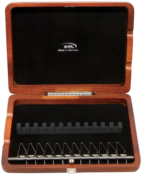 Gewa Etui ancii Oboi 12 tuburi Lacuit negru