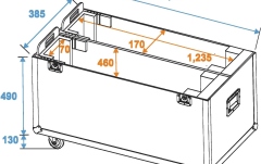 Cutie pentru transportul luminilor Roadinger Flightcase 2x LCD ZL50