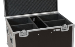 Cutie pentru transportul luminilor Roadinger Flightcase 4x LED Theatre COB 200 series, with wheels