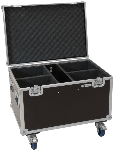 Roadinger Flightcase 4x LED Theatre COB 200 series, with wheels