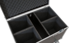 Cutie pentru transportul luminilor Roadinger Flightcase 4x LED Theatre COB 200 series, with wheels