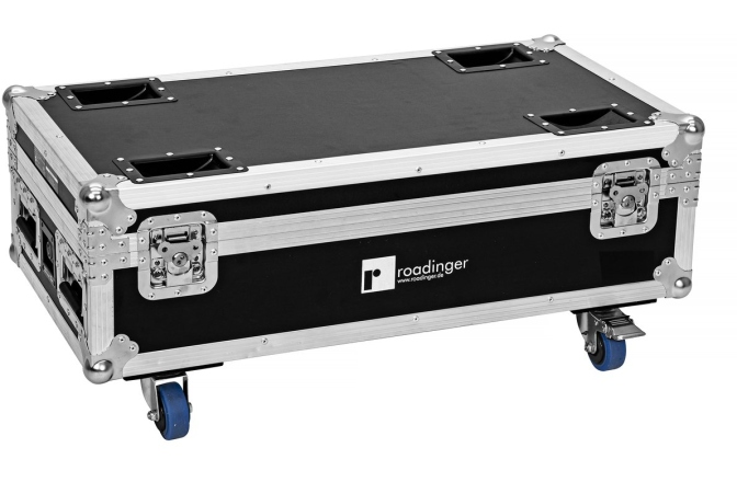 Cutie pentru transportul luminilor Roadinger Flightcase 6x AKKU IP UP-4 Plus HCL Spot WDMX with Charging Function