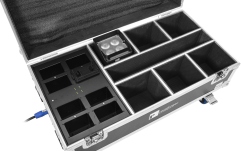 Cutie pentru transportul luminilor Roadinger Flightcase 6x AKKU IP UP-4 Plus HCL Spot WDMX with Charging Function