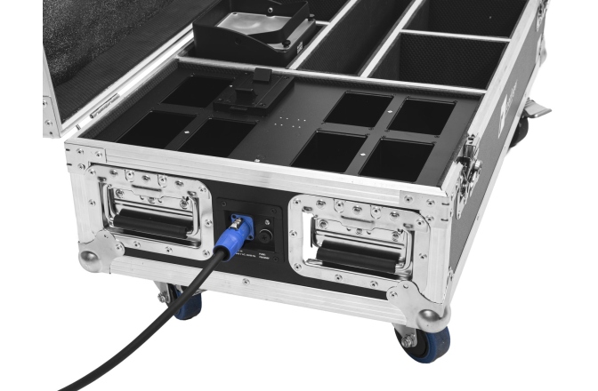 Cutie pentru transportul luminilor Roadinger Flightcase 6x AKKU IP UP-4 Plus HCL Spot WDMX with Charging Function