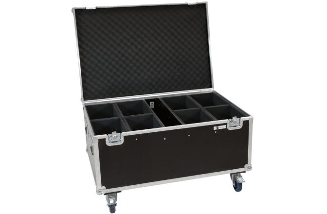 Cutie pentru transportul luminilor Roadinger Flightcase 8x LED IP PAR 12x8W QCL/12x9 SQL Spot with wheels