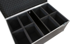 Cutie pentru transportul luminilor Roadinger Flightcase 8x LED IP PAR 12x8W QCL/12x9 SQL Spot with wheels
