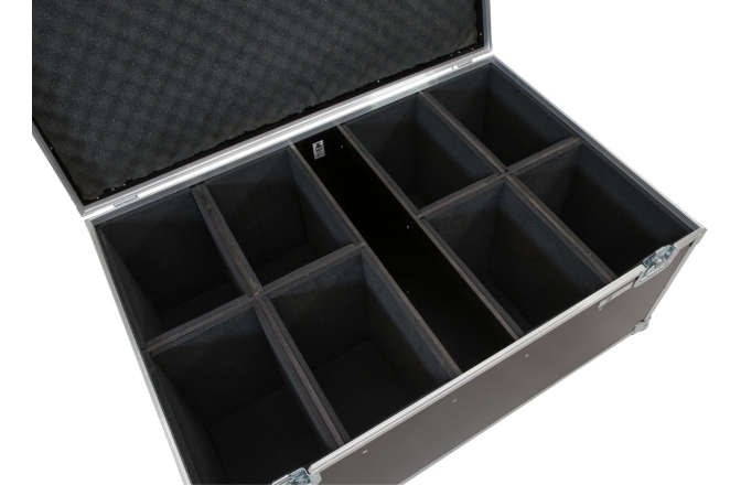 Cutie pentru transportul luminilor Roadinger Flightcase 8x LED IP PAR 12x8W QCL/12x9 SQL Spot with wheels