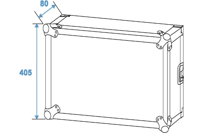 Cutie rack Roadinger Rack Profi 8U 45cm with wheels
