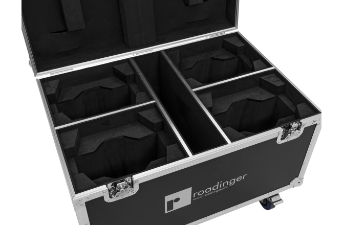Cutie transport lumini Roadinger Flightcase 4x EYE-740 MK2 with wheels