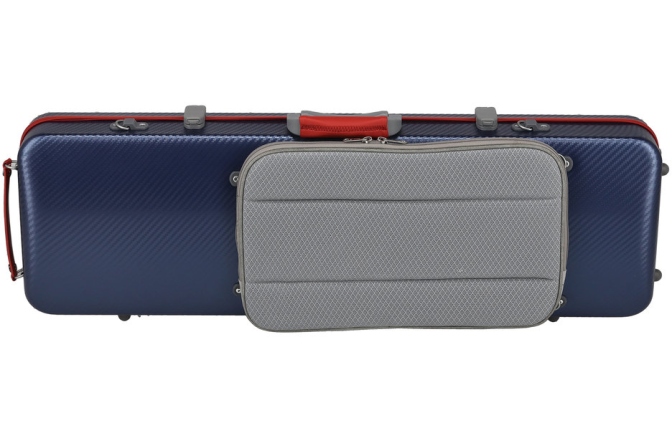 Cutie vioară Gewa Polycarbonat FUN 4/4 - 1/2 albastru / rosu