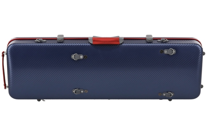 Cutie vioară Gewa Polycarbonat FUN 4/4 - 1/2 albastru / rosu