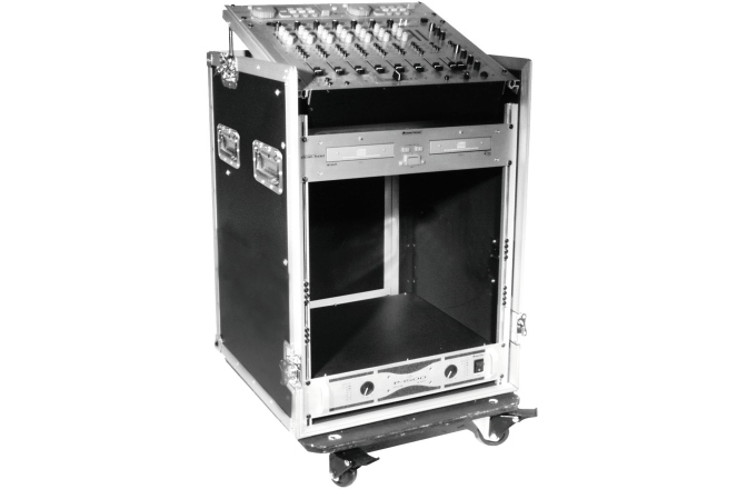 cutii cu rack Roadinger Special Combo Case Pro, 12U cu roți
