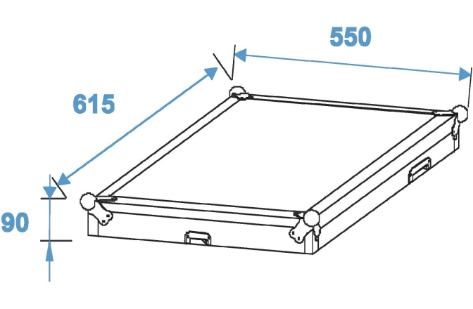 cutii cu rack Roadinger Special Combo Case Pro, 12U cu roți
