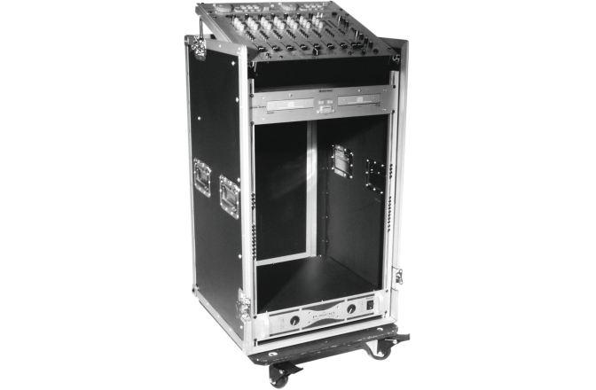 cutii cu rack Roadinger Special Combo Case Pro, 17U cu roți