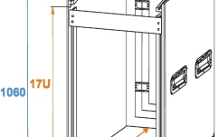 cutii cu rack Roadinger Special Combo Case Pro, 17U cu roți