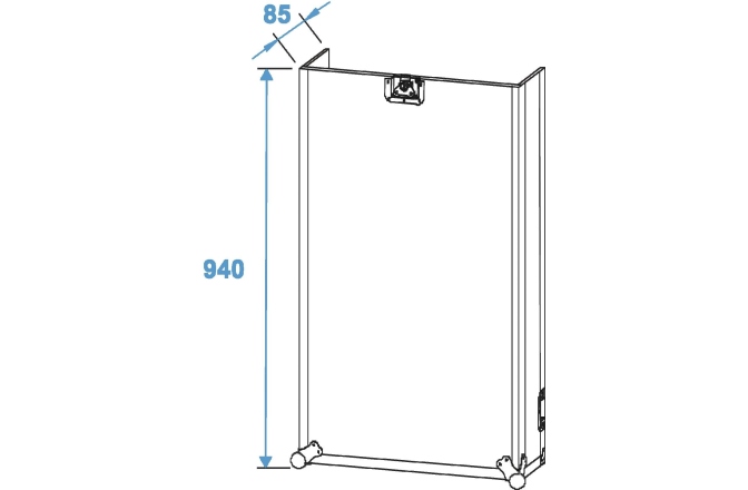 cutii cu rack Roadinger Special Combo Case Pro, 17U cu roți