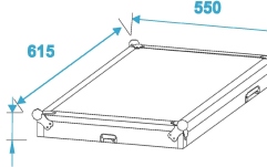 cutii cu rack Roadinger Special Combo Case Pro, 17U cu roți