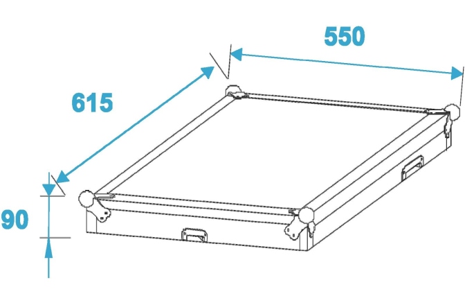 cutii cu rack Roadinger Special Combo Case Pro, 17U cu roți