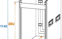 cutii cu rack Roadinger Special Combo Case Pro, 20U cu roți
