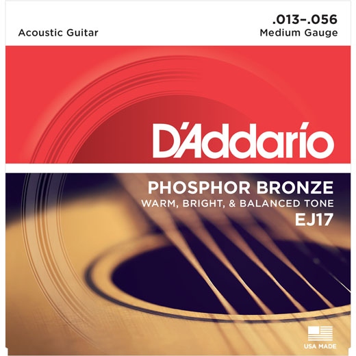 Daddario EJ17 Ph. Bronze Medium 13-56