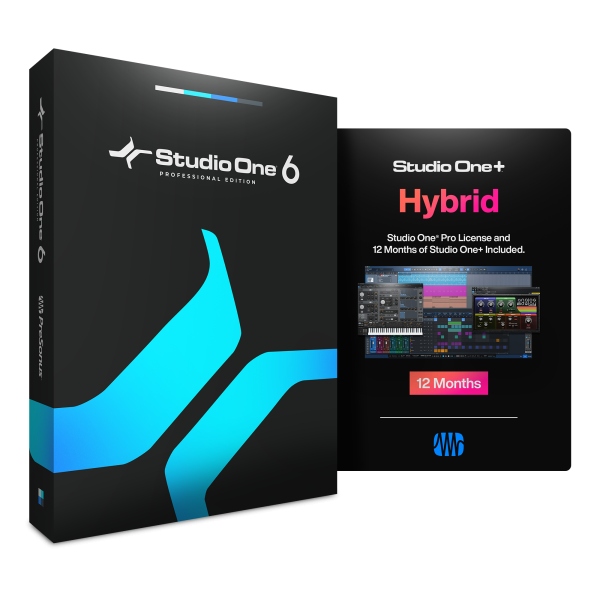 Presonus Studio One+ Hybrid 12 months of Studio One+ with Studio One Pro Perpetual License included