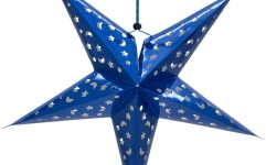 Decor crăciun Europalms Star Lantern, Paper, blue, 50 cm