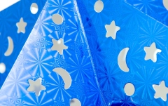 Decor crăciun Europalms Star Lantern, Paper, blue, 50 cm