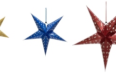 Decor crăciun Europalms Star Lantern, Paper, blue, 50 cm