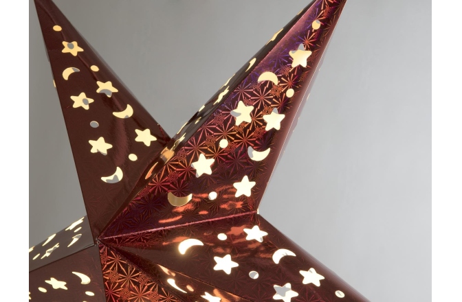 Decor crăciun Europalms Star Lantern, Paper, blue, 50 cm