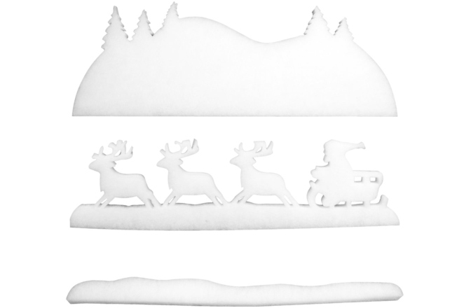 Decor iarnă Europalms Winter landscape made of  snow matting, flame retardant B1