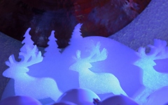 Decor iarnă Europalms Winter landscape made of  snow matting, flame retardant B1