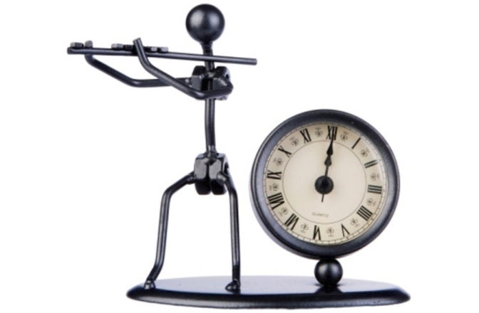 Decoratiune pentru camera Gewa sculptura cu ceas Flaut
