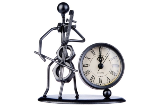 Decoratiune pentru camera Gewa sculptura cu ceas Violoncel