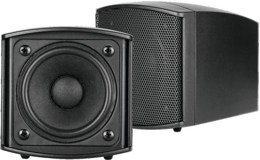 Omnitronic OD-2T Wall Black Weatherproof Pair