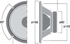 Difuzor de medii-joase Monacor SPH-174KE