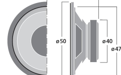 Difuzor medii Monacor SP-5/8