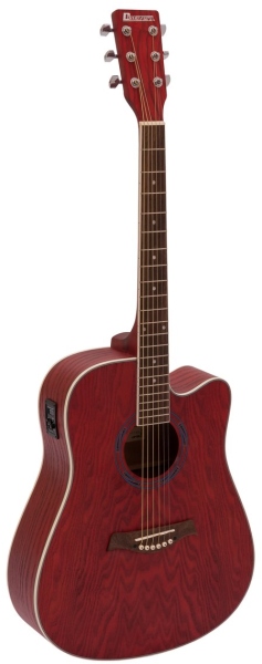Dimavery JK-510 Western guitar, cutaway, Grained