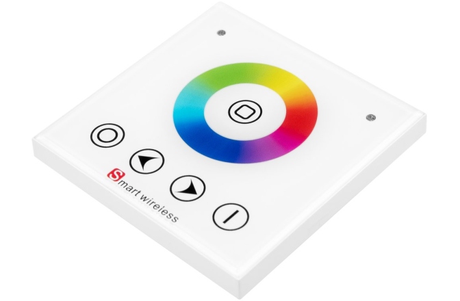 Dimmer de perete wireless pentru benzi LED RGB Eurolite LED Strip Wall Panel for RGB RF Controller