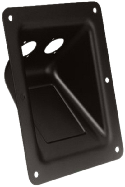 Adam Hall Dish black for 2 XLR or Speakon Sockets